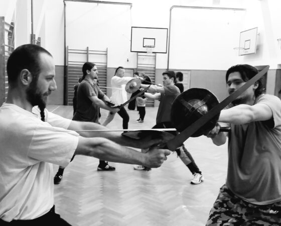 Šerm mečem a pěstním štítkem