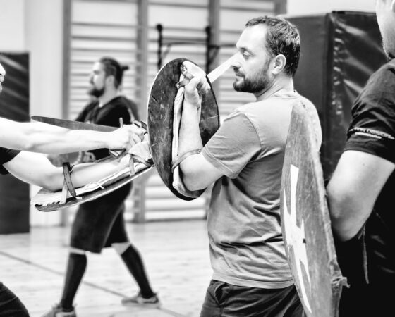 Šerm mečem a štítem